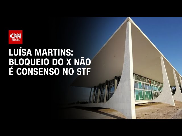 Luísa Martins: Bloqueio do X não é consenso no STF | CNN 360º