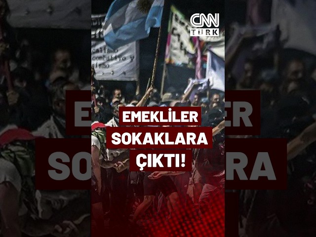 ⁣Enflasyon %263, Emekliye Zam Yok! Arjantin'de Zam Alamayan Emekliler Ayaklandı