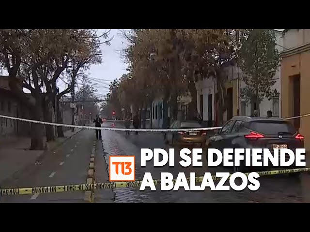 Funcionario PDI se defendió a balazos de sujetos que le hicieron un "abordazo" en Santiago