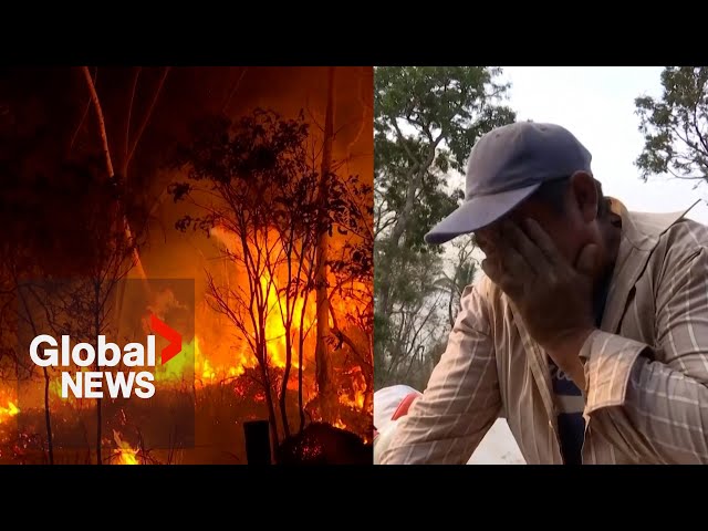 ⁣Bolivia wildfires: Farmers, families flee homes as fires ravage Santa Cruz