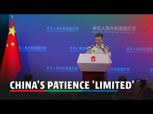 ⁣China to manage differences with Philippines but patience 'limited', says defense ministry