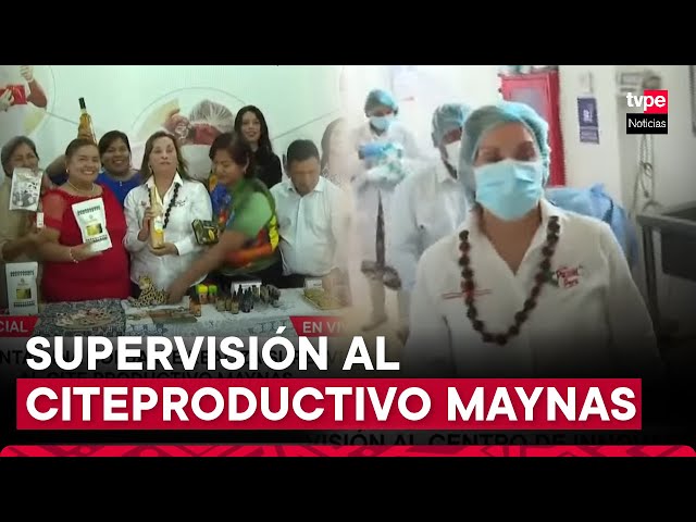 Presidenta Dina Boluarte realizó visita de supervisión al CITEProductivo Maynas