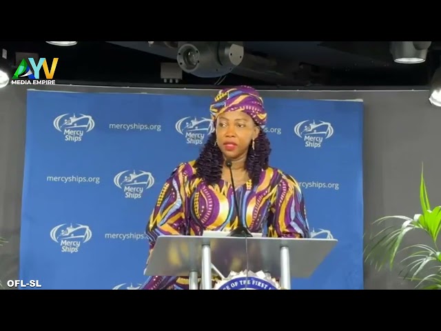 ⁣"Sierra Leone’s First Lady Welcomes World's Largest Hospital Ship, MV Global Mercy"