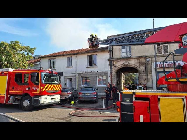 ⁣Incendie au centre-ville de Saint-Dizier