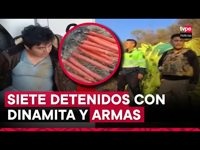 Desarticulan banda criminal dedicada a la minería ilegal en Cajamarca