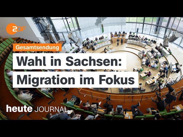 ⁣heute journal vom 29.08.2024 Wahl in Sachsen, Ampel-Maßnahmenpaket nach Solingen