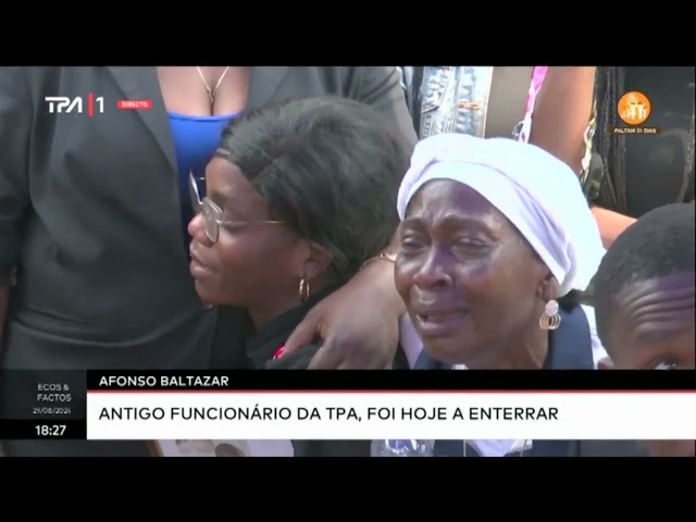 ⁣Afonso Baltazar antigo funcionário da TPA, foi hoje a enterrar