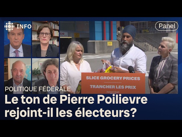 ⁣Panel politique : Poilievre met Singh au défi de déchirer l'entente PLC-NPD