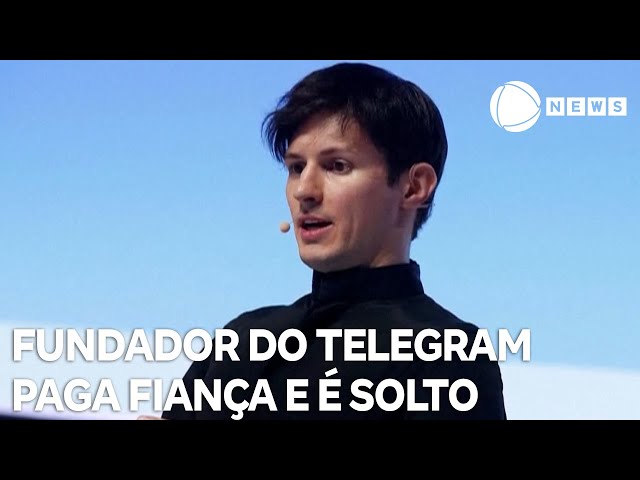 ⁣Fundador do Telegram paga fiança de R$ 30 milhões e é solto