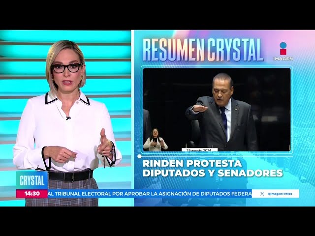 ⁣Diputados y senadores rinden protesta de la LXVI Legislatura | Noticias con Crystal Mendivil