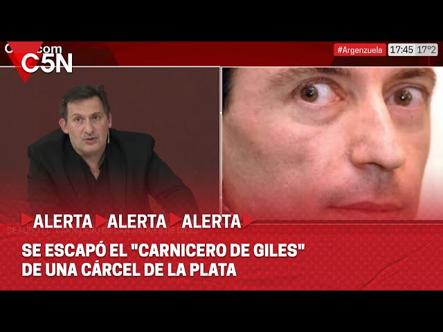 ⁣Se ESCAPÓ el "CARNICERO de GILES" de una CÁRCEL de LA PLATA