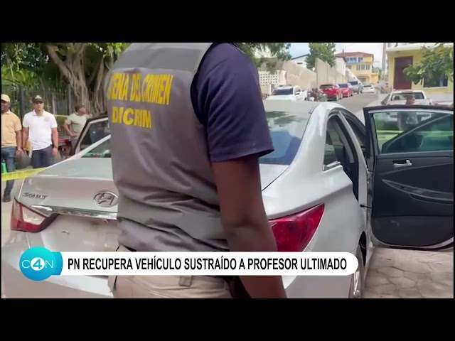 ⁣Policía recupera vehículo sustraído a profesor ultimado en el sector Riviera del Caribe