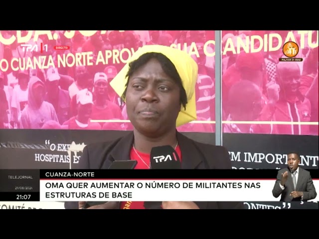 ⁣Cuanza-Norte - OMA quer aumentar o número de militantes nas estruturas de base