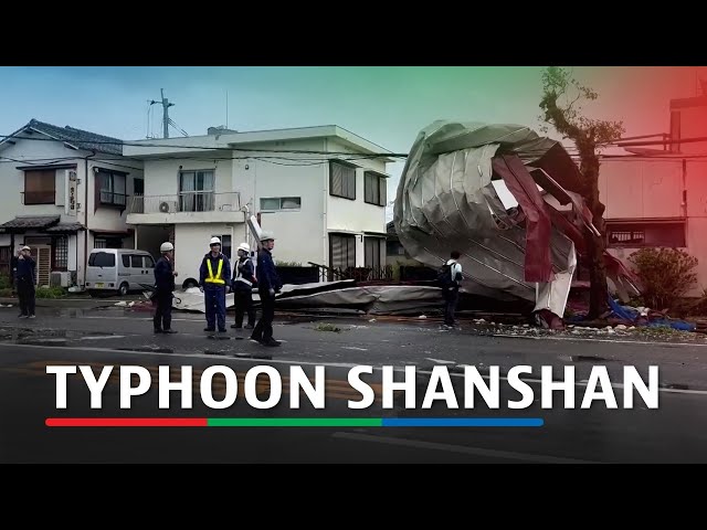 ⁣WATCH: Aftermath of Typhoon Shanshan in Miyazaki  | ABS-CBN News