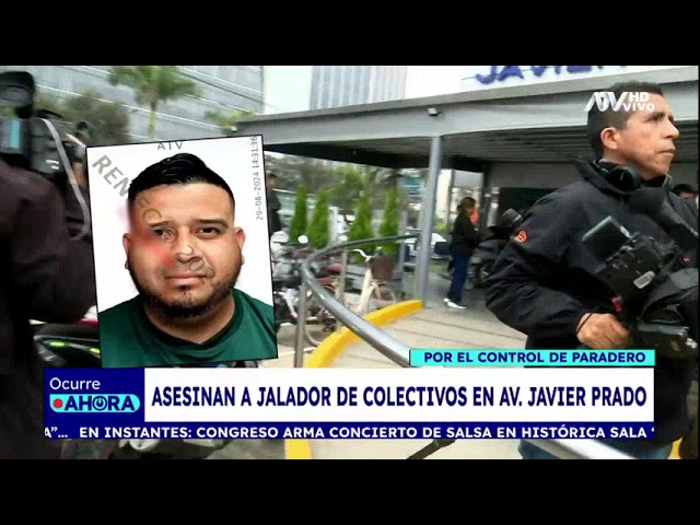 Jalador de colectivos es asesinado en aparente pugna por control de paradero en Av. Javier Prado