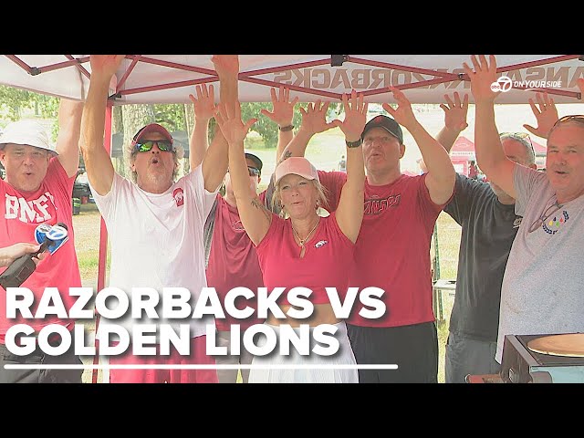 ⁣Fans flock to War Memorial for another year of Razorback and Golden Lions rivalry