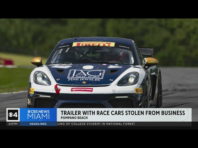 ⁣4 Porsche race cars stolen from Pompano Beach business