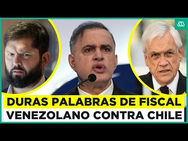 ⁣Tensión con Maduro: Fiscal venezolano repudia a Boric y Piñera