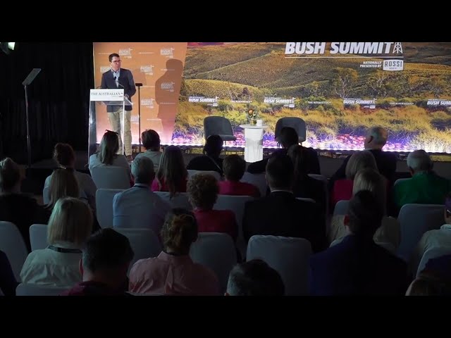 Patrick Gorman addresses the 2024 Bush Summit in Port Hedland