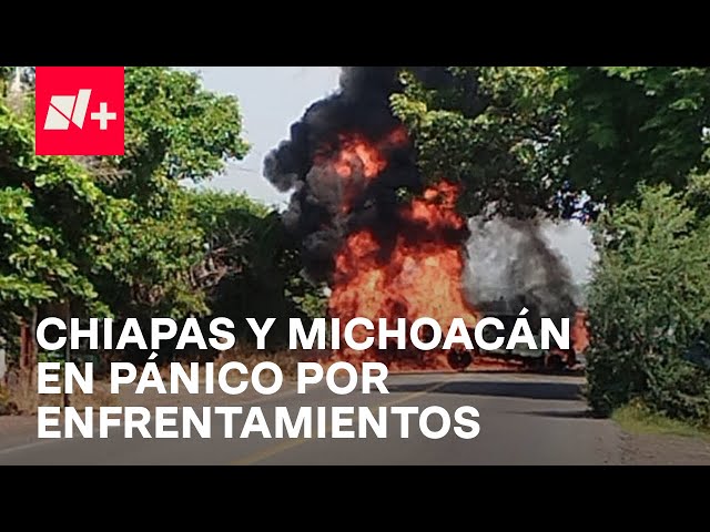 Pánico por enfrentamientos en Michoacán y Chiapas - En Punto