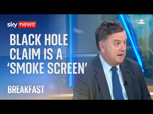 ⁣Labour's £22bn black hole claim is a 'smoke screen', conservative MP Mel Stride says