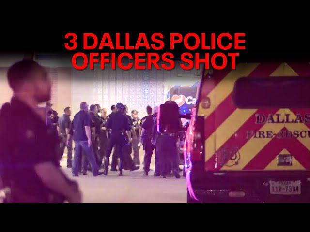 ⁣3 dallas police officers shot in Oak Cliff; 2 in serious condition