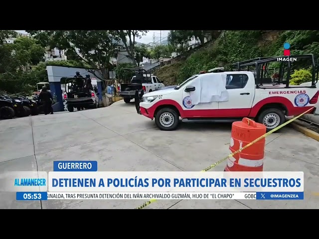 ⁣Detiene a policías por participar en el secuestro de seis personas en Taxco, Guerrero