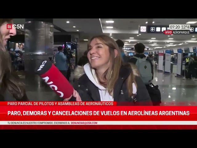 ⁣PARO, DEMORAS y CANCELACIONES de VUELOS en AEROLÍNEAS ARGENTINAS