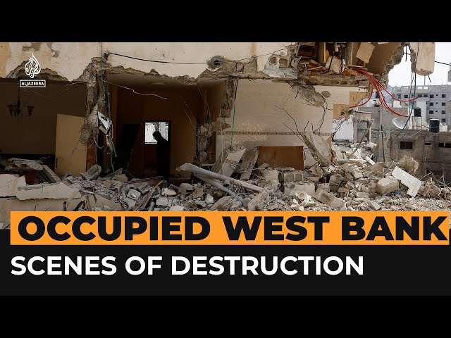 ⁣Destruction after Israeli raid on occupied West Bank refugee camp | Al Jazeera Newsfeed