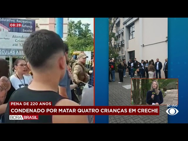 Homem é condenado a 220 anos de prisão por morte de crianças em creche de SC