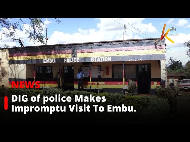 ⁣DIG of police Makes Impromptu Visit To Embu.