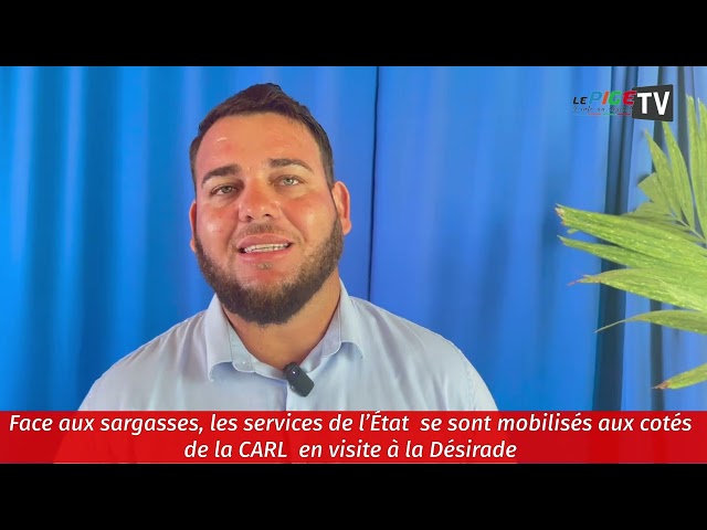 ⁣Face aux sargasses, les services de l’État  se sont mobilisés aux cotés de la CARL