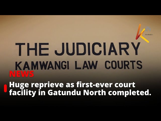 ⁣New Law Court Established in Kamwangi to Enhance Access to Justice.