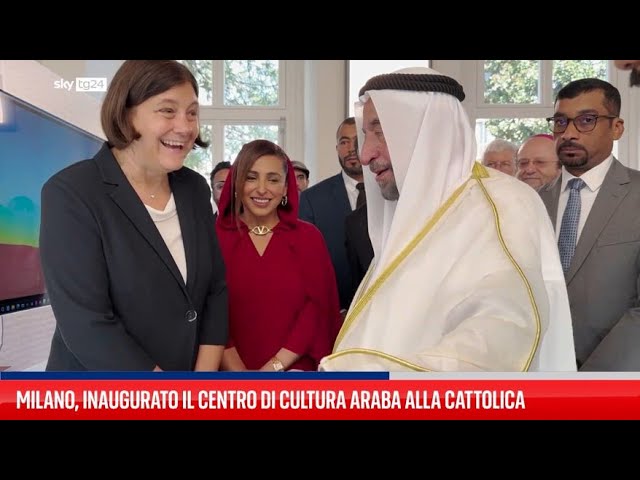 ⁣Milano, emiro di Sharjah inaugura Centro di Cultura Araba