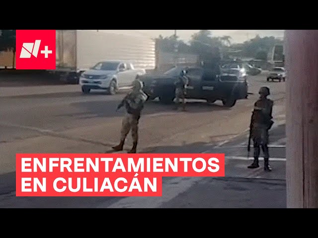 ⁣Enfrentamientos en Culiacán e incertidumbre sobre el paradero de Ovidio Guzmán - N+