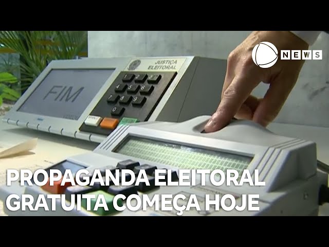 Propaganda eleitoral gratuita começa hoje na rádio e na televisão