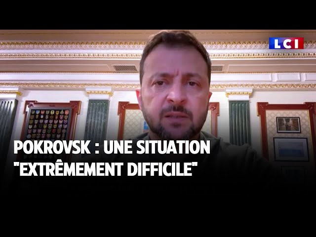 ⁣Pokrovsk : une situation "extrêmement difficile"