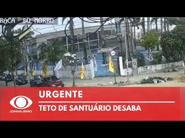 ⁣Teto desaba em santuário e deixa mortos e feridos no Recife