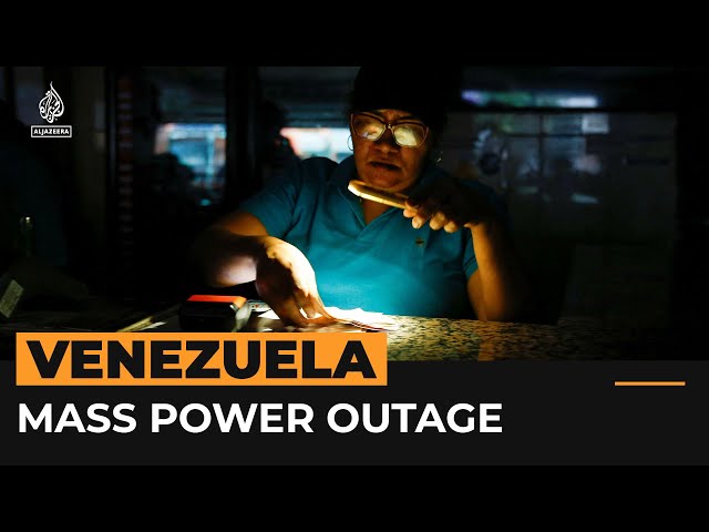 ⁣Venezuelan government blames opposition ‘sabotage’ for mass blackout | AJ #Shorts