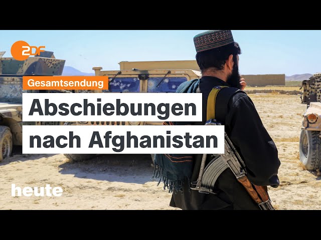 ⁣heute 19:00 Uhr vom 30.08.2024 Afghanistan-Abschiebung, Landtagswahl Sachsen, Lauterbach-Entführung