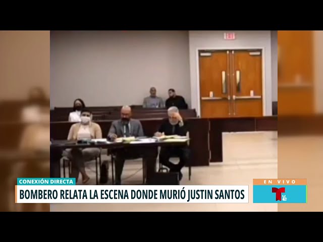 ⁣Desgarrador testimonio de bombero que atendió la escena en la que murió Justin Santos