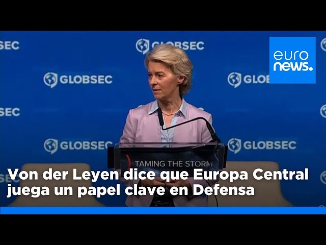 ⁣Von der Leyen dice que Europa Central juega un papel clave en el sector de Defensa de la UE