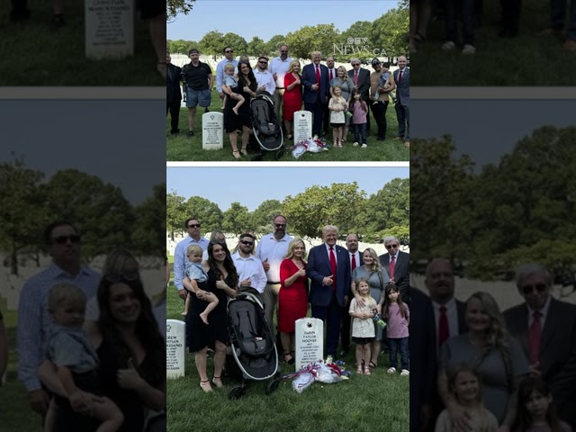 ⁣Trump under fire following cemetery visit