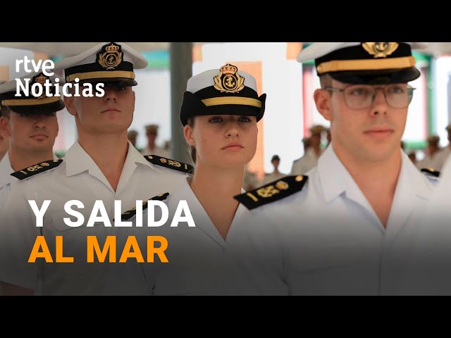 ⁣LEONOR: PRIMER DÍA de FORMACIÓN en la ESCUELA NAVAL MILITAR en el que RECIBE una INSIGNIA | RTVE