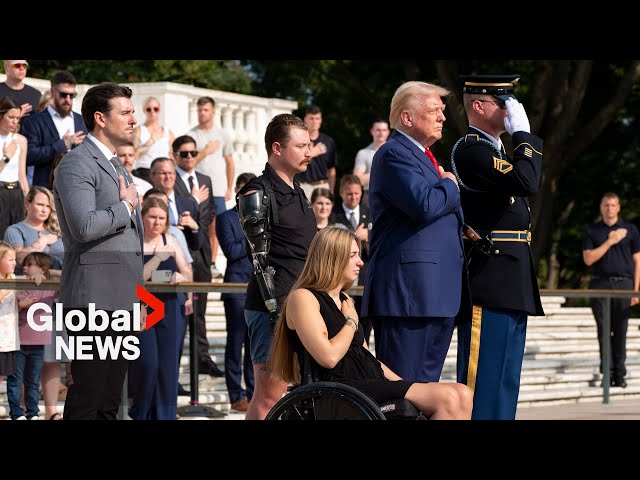 ⁣Trump claims family of fallen soldier asked him to take photo in Arlington National Cemetery