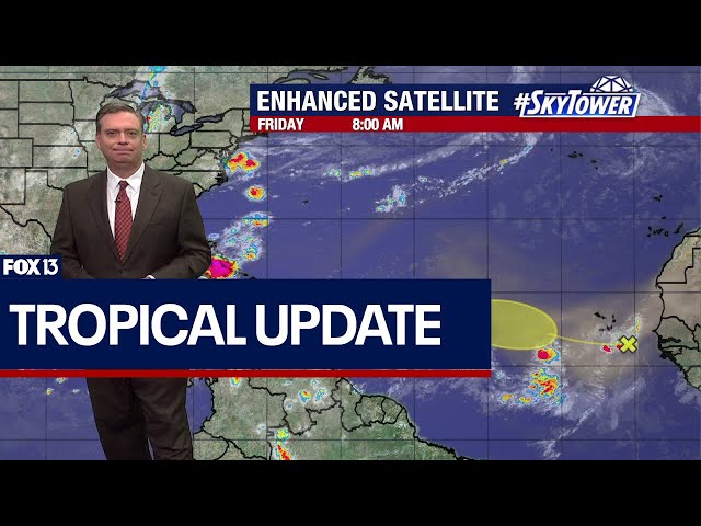 ⁣NHC monitoring two waves with chances of development