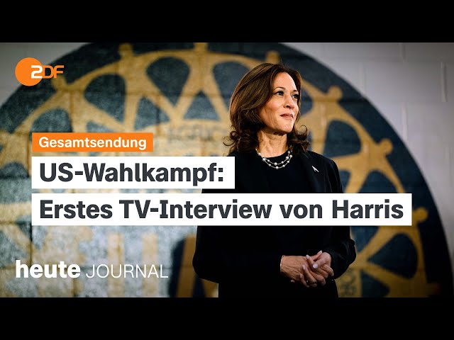 heute journal vom 30.08.2024 US-Wahlkampf, Afghanistan Abschiebung, Angelina Jolie als Maria Callas