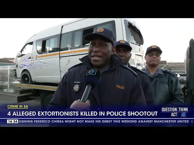 ⁣Four alleged extortionists killed in police shootout