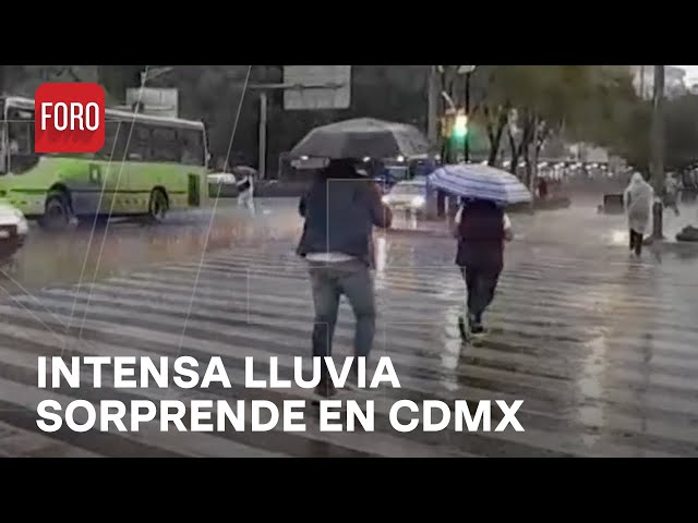 ⁣Lluvia fuerte sorprende a chilangos este viernes de quincena - Las Noticias