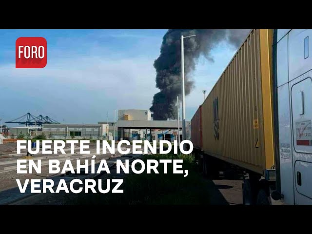 Incendio en recinto portuario de Veracruz; Hay evacuaciones - Las Noticias